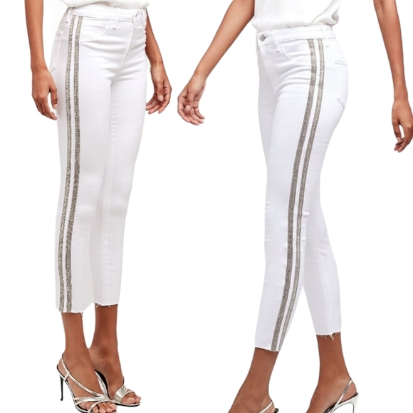 L'AGENCE Denim - L'AGENCE Margot‎ High Rise Double Crystal Jeans 27